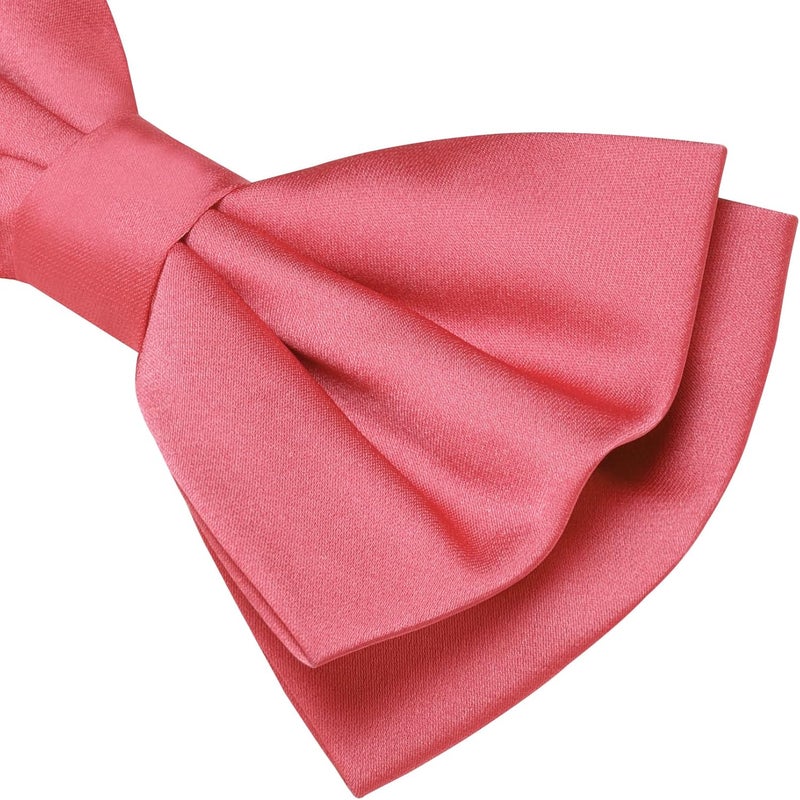 Branduce Solid Color Pre-tied Bow Tie Quality Adjustable Bowtie for Men Party Wedding - Image 3
